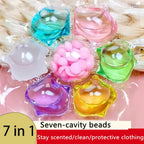 7-in-1 Laundry Beads Concentrated Scented Pods Long-Lasting Fragrance Deep Clean Stain Removal Soft Anti-Static Water Soluble 300g 400g 730g