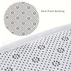 Summer Fish Pattern Flannel Door Mat Washable Soft Non-Slip Area Rug for Front Door Bedroom Farmhouse Laundry Room Decoration - 2 Sizes