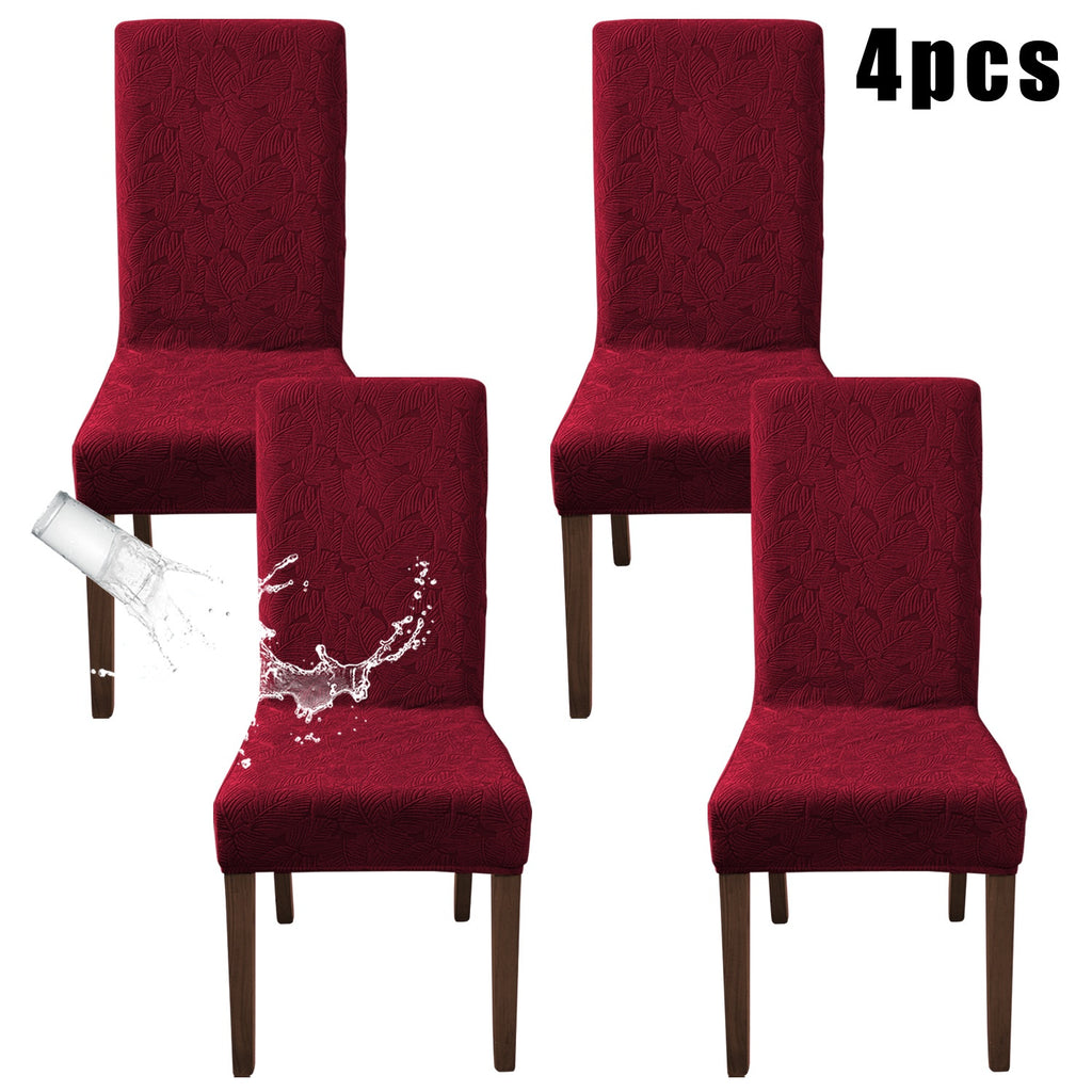 Dining Chair Covers 4/6pcs – Plant Print Stretch Parsons Chair Slipcovers 90% Polyester Elastic Band All-in-One Seat & Back Protector, Vintage Elegant Style for Kitchen Wedding Mother's Day Gift