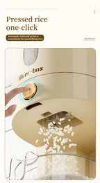 Large Capacity Rice Dispenser & Sealed Storage Box – Press-Type Measuring Cup, Moisture-Proof & Insect-Proof, for Rice, Flour, Coffee Beans, Legumes & Pet Food – 11LB & 22LB Options