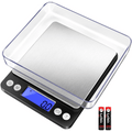 Digital Kitchen Scale 3000g 0.1g Accuracy - Pocket Food Scale with 6 Measurement Modes LCD Display and Tare Function - Compact Nutrition Scale for Cooking Baking Coffee and Meal Prep