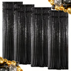Sequin Backdrop Curtains – Glitter Party & Wedding Background Panels, 2ft×8ft per Panel, 4/6/8 Panel Sets, 29 Colors for Birthday, Stage, Bridal & Event Decor