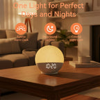 Sunrise Alarm Clock & Sound Machine with 30 Soothing Sounds White Noise – Dimmable Night Light, Wake Up Light, Snooze & Timer for Bedroom, Adults & Heavy Sleepers, Gift for Women & Men