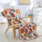 100% Cotton Bath Towel 31×63 Inch – Soft Quick-Dry Absorbent Towel, No Pilling No Shedding | Floral & Geometric Patterns | Perfect for Home & Beach