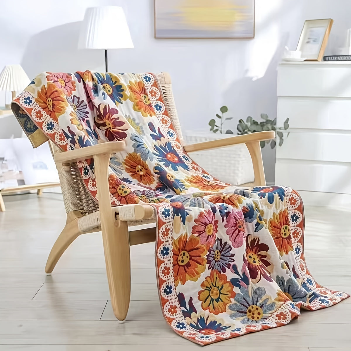 100% Cotton Bath Towel 31×63 Inch – Soft Quick-Dry Absorbent Towel, No Pilling No Shedding | Floral & Geometric Patterns | Perfect for Home & Beach