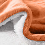 480GSM Heavy Sherpa Fleece Blanket Double-Sided Reversible Warm Throw for Couch Bed Office Travel All Season Comfort Sofa Decoration Holiday Gift