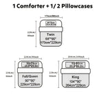 Plum Blossom Quilt Set 2 3 Piece - Soft Breathable Hypoallergenic Quilted Bedspread with Pillowcases Twin Full Queen King Machine Washable
