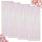 Sequin Backdrop Curtains 4 Panels 2FT x 8FT Glitter Party Decorations for Wedding Birthday Photo Booth Stage Background 30+ Colors