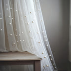 White Pearl Sheer Tulle Fabric 160x300cm 5.25x9.8ft for Wedding Party Home Window Wall Tabletop Decoration Festive Event Backdrop