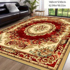 Red Cashmere-Feel Area Rug Anti-Slip Washable Soft for Living Room Bedroom Dining Office Outdoor Multiple Sizes