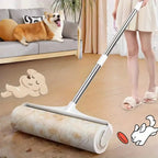 Pet Hair Removal Cleaning Set 4pcs – 3 Lint Roller Refill Rolls & Extendable Mop Brush for Floor, Sofa, Carpet & Furniture – Reusable Pet Hair Remover Kit for Dog & Cat Hair, Home Cleaning Essentials