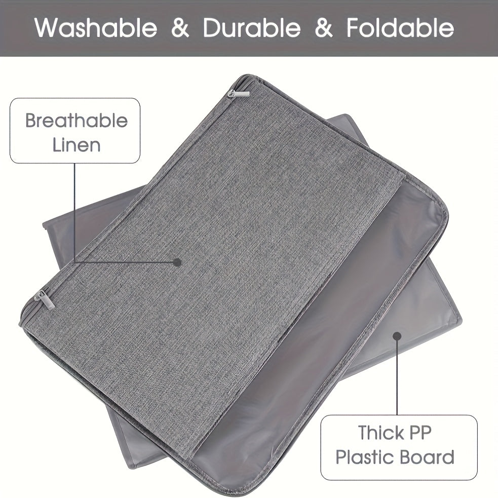 Extra Large Foldable Waterproof Storage Bins 4 or 8 Pack Collapsible Organizer Bags for Clothes Blankets Wardrobe Bedroom Kitchen Books Multi-Purpose