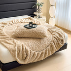 Embossed Fitted Sheet Set Super Soft Deep Pocket - European Texture Bed Sheets All Season, Machine Washable, Optional Pillowcases, Twin Full Queen King Sizes, 5 Colors Bedroom Bedding