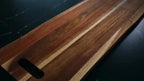 Extra Large Acacia Wood Charcuterie Board 36x12 Inch with Handles and 2 Stands - 3ft Rectangular Cheese and Meat Serving Platter for Party Entertaining - Oversized Grazing Board Gift
