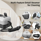 Portable Steam Cleaner 2500W High-Temperature High-Pressure Household Cleaner – 9-Speed Carpet & Floor Steam Mop with 1200ml Tank, Handle Switch, 3 Models: Basic, Upgraded & Intelligent