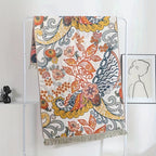 Printed Cotton Bath Towel 31x63 Inch - Soft Quick-Dry Absorbent 100% Cotton Towel, No Pilling No Shedding, Boho Patterns for Home and Beach Use