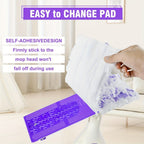 50 Count Disposable Power Mop Pad Refills Dry & Wet Use – Multi-Surface & Wood Floor Mop Pad Replacement Compatible with Swiffer PowerMop (No Mop Rod Included)