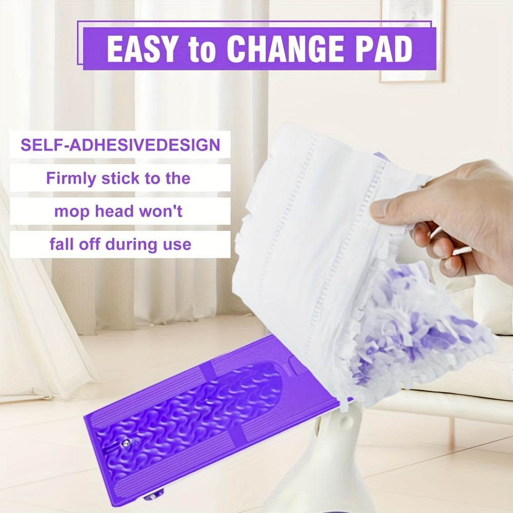 50 Count Disposable Power Mop Pad Refills Dry & Wet Use – Multi-Surface & Wood Floor Mop Pad Replacement Compatible with Swiffer PowerMop (No Mop Rod Included)
