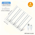 LED Motion Sensor Under Cabinet Lights USB-C Rechargeable - 3 Color Temperatures, Adjustable Brightness, Magnetic Stick-On, for Kitchen Cabinet Closet Wardrobe Stairs | Nuvia Haven