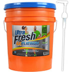 Ultra Fresh 6X Concentrated Liquid Laundry Detergent 5 Gallon with Pump, Up to 640 Loads HE Compatible All Machine Types, No Phosphates No Bleach, 4 Scent Options