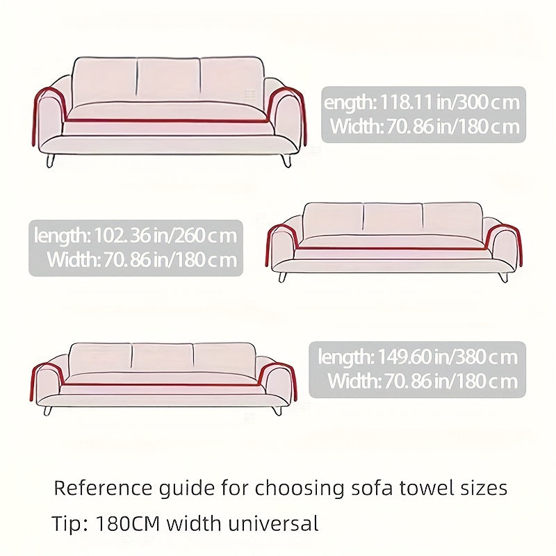Sofa Cover Short Plush Couch Protector for 2 3 4 Seater - Machine Washable Pet Friendly Furniture Protector Slipcover All Season Thick Cushion Cover in Light Grey Deep Gray Coffee Burgundy Off White
