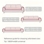Sofa Cover Short Plush Couch Protector for 2 3 4 Seater - Machine Washable Pet Friendly Furniture Protector Slipcover All Season Thick Cushion Cover in Light Grey Deep Gray Coffee Burgundy Off White