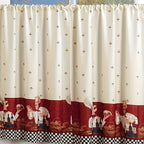 3-Piece Kitchen Curtain Valance & Tiers Set – Semi-Sheer Polyester, Rod Pocket, Machine Washable | Chef, Sunflower & Star Designs | Kitchen, Bedroom & Bathroom | Nuvia Haven