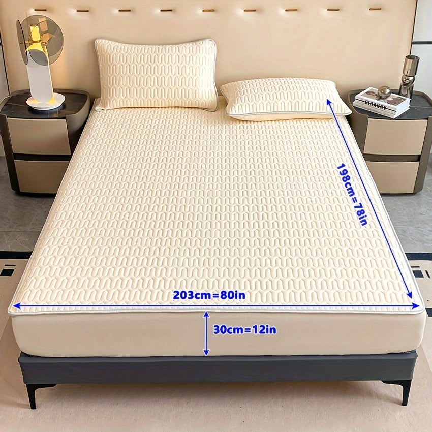 Cooling Stretch Fitted Bed Sheet Soft Breathable Moisture-Wicking Non-Slip Polyester Machine Washable Twin Full Queen King Pink Grey Blue Beige Bedroom Bedding