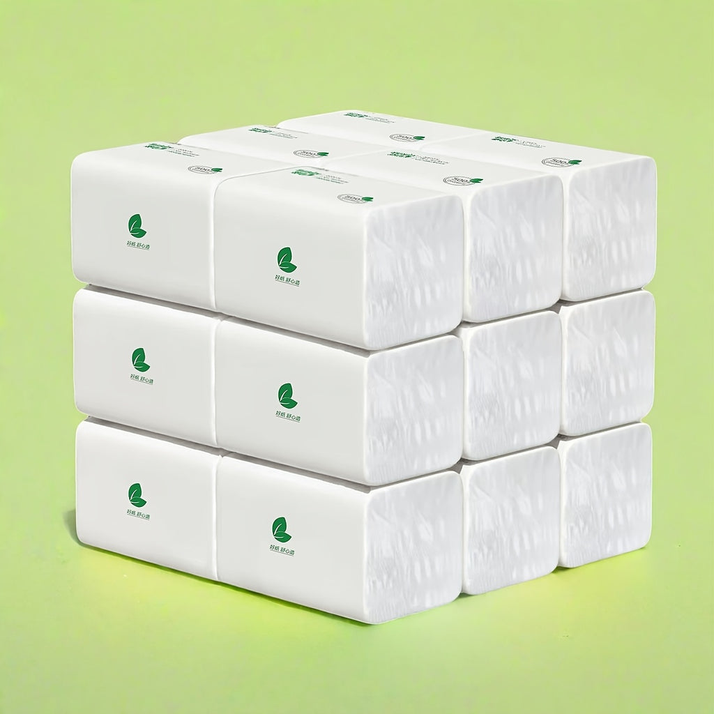 Bulk Tissue Paper 18 Pack 5-Layer Ultra Thick – 9000 Sheets Wet & Dry for Sensitive Skin, Kitchen, Bathroom, Travel