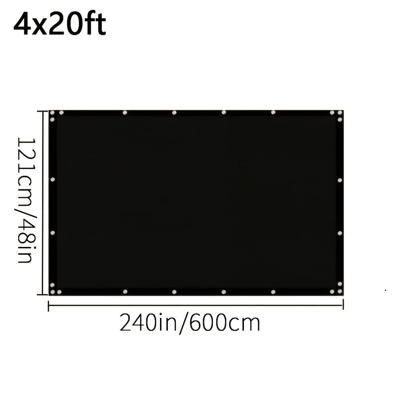Fence Privacy Screen Multi-Size Heavy Duty HDPE Outdoor Shade Cloth with Cable Zip Ties – 4 5 6 7 8 ft Wide, 15–50 ft Long, Black