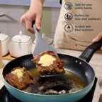 7-Piece Silicone Spurtle & Spatula Set – Heat-Resistant Cooking Utensils for Nonstick Cookware, Multi-Use Kitchen Tools for Serving, Baking, Whisking, Scooping & Spreading, Light Gray