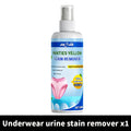 Underwear Stain Remover Liquid 1.69oz, Removes Urine Sweat & Yellow Stains, Deep Clean Deodorize Paraben-Free Formula for Sensitive Skin Daily Fabric Care