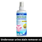 Underwear Stain Remover Liquid 1.69oz, Removes Urine Sweat & Yellow Stains, Deep Clean Deodorize Paraben-Free Formula for Sensitive Skin Daily Fabric Care