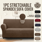 Elastic Stretch Sofa Cover Spandex – Non-Slip Couch Slipcover, Pet-Friendly, Machine Washable, All-Season, 7 Colors, 1/2/3 Seater, Living Room Bedroom Office Home Decor