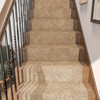 Non-Slip Striped Runner Mat – Self-Adhesive Trimmable Polyester Carpet for Hallway, Kitchen, Stairs, Garage & Patio | 5 Colors, 4 Sizes