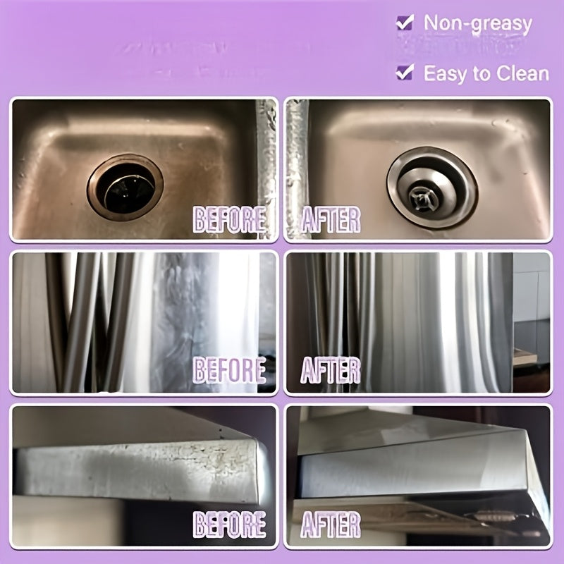 Ceramic Coating Spray for Stainless Steel Appliances - Fingerprint & Stain Repellent, Glossy Shine Formula for Sinks, Countertops & Glass, Citric Acid & Glycerin Formula, Kitchen & Bathroom Use