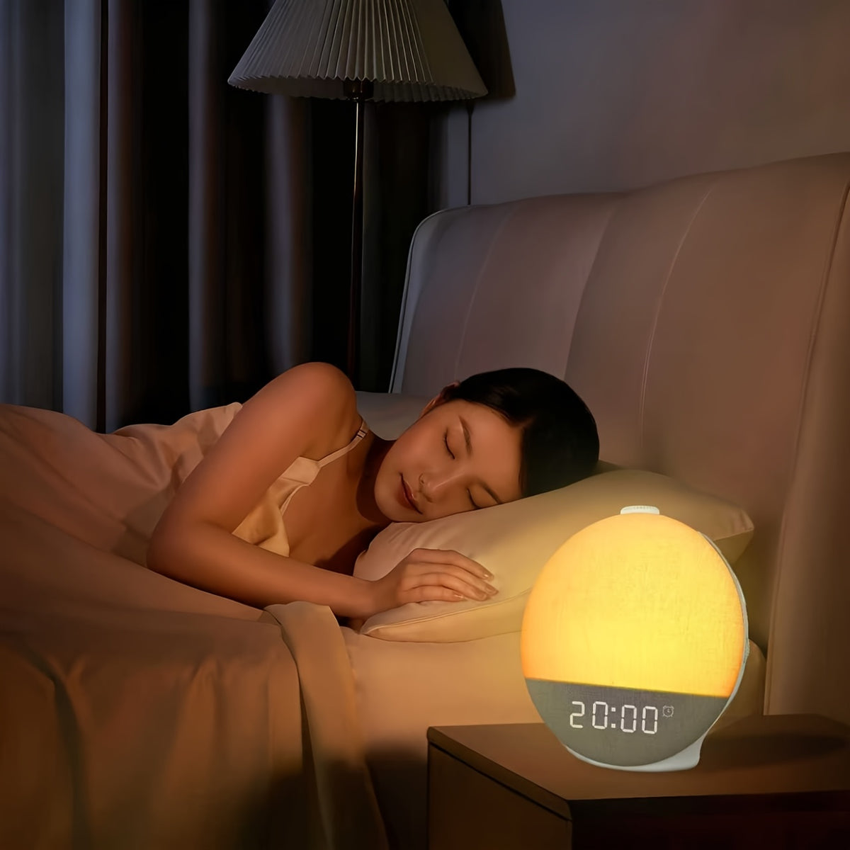 Sunrise Alarm Clock & Sound Machine with 30 Soothing Sounds White Noise – Dimmable Night Light, Wake Up Light, Snooze & Timer for Bedroom, Adults & Heavy Sleepers, Gift for Women & Men