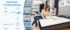 Portable Tri-Fold Memory Foam Mattress | 3" & 4" Foldable Floor Mattress with Washable Cover – Camping, Guest, Floor Sleeping | Single, Twin, Twin XL, Full, Queen