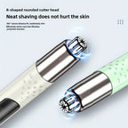 Electric Nose Hair Trimmer USB Rechargeable Unisex - Stainless Steel Painless Trimmer for Nose Ear Eyebrow Hair, Portable Grooming Tool Men Women, Green