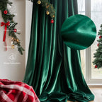 Blackout Velvet Curtains 4 Panels - Thermal Insulated Grommet Drapes, Noise Reducing Soft Window Curtains for Living Room Bedroom, Multiple Sizes & Colors
