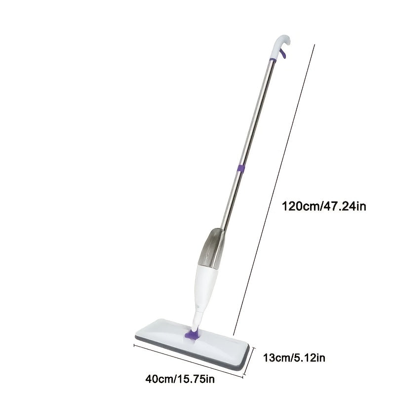 Microfiber Spray Mop with Reusable Pads for Hardwood, Tile & Ceramic Floors – Wet & Dry Cleaning Long Handle Mop
