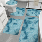 Plush Bath Rugs Set 1-6 Pieces, Multi-Color Microfiber Non-Slip Bathroom Mats – Soft Water Absorbent Thick Machine Washable Toilet Mats for Bathroom, Tub & Shower