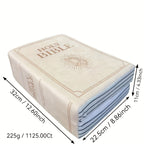 Bible Verse Scripture Throw Pillow with Openable Book Design – 1 Corinthians 13 Inspirational Christian Cushion for Home Decor, Soft Religious Gift for Friends & Family, Multiple Colors