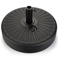 Heavy Duty Patio Umbrella Base Stand 20in Round 50LBS Water Sand Fillable Steel Holder for Outdoor Market Lawn Garden Black