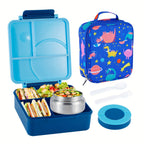 Insulated Lunch Box Set with Stainless Steel Thermal Soup Cup, Thermal Lunch Bag & Utensils – Kids & Adult Bento Lunch Kit