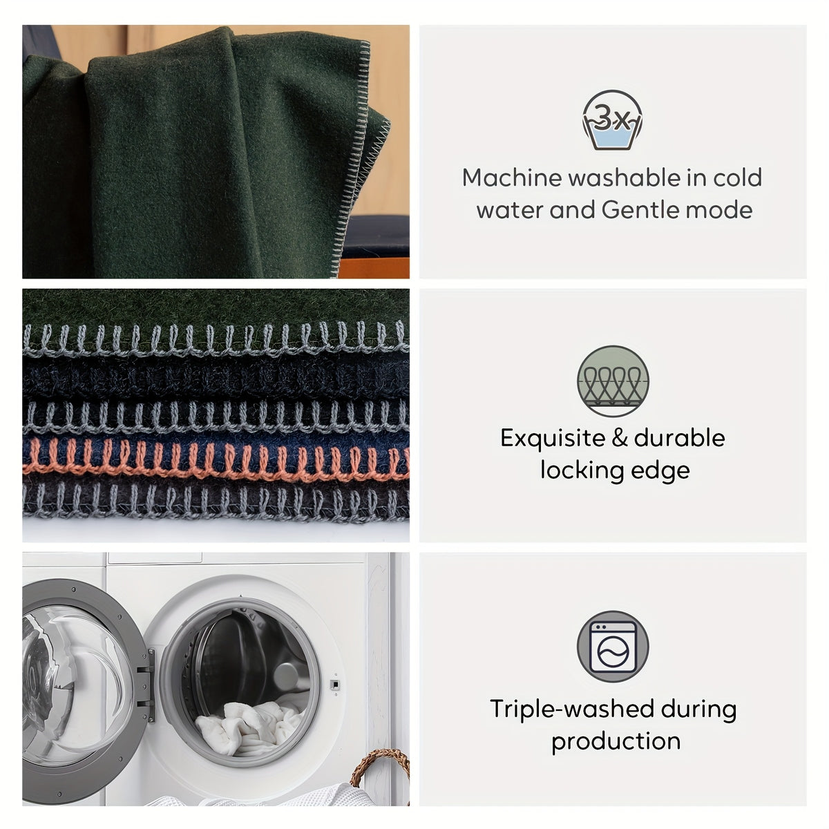 Military Style Camping Blanket – Warm Thick Washable Outdoor Throw for Camping, Sporting Events & Emergency Kits | 8 Colors, 2 Sizes