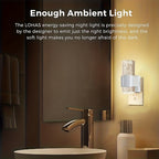 Night Lights Plug-In 2 Pack, Dimmable 3000K Warm LED, Auto Light Sensor, Modern Wall Night Light for Hallway, Bedroom & Living Room