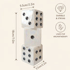 Ceramic Dice Vase Handmade Unique Decorative Vase for Dried Flowers Roses Pampas Grass Modern Home Decor Gift