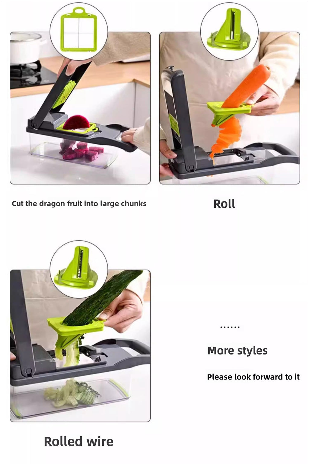 22-in-1 Vegetable Chopper & Mandoline Slicer with Container – 8 Interchangeable Blades, Onion Chopper, Food Dicer, Egg Separator & Finger Guard – All-in-One Kitchen Gadget for Veggie & Fruit Prep