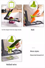 22-in-1 Vegetable Chopper & Mandoline Slicer with Container – 8 Interchangeable Blades, Onion Chopper, Food Dicer, Egg Separator & Finger Guard – All-in-One Kitchen Gadget for Veggie & Fruit Prep